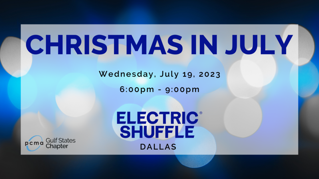 Christmas in July at Electric Shuffle. PCMA Gulf States Event
